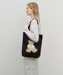DOODLE BEAR ECO BAG IN BLACK image 5