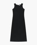 W SOFT SLEEVELESS LONG DRESS IN BLACK image 5