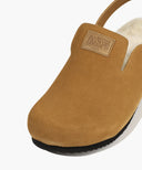 SUEDE STRAP CLOGS IN BROWN image 5
