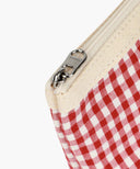 CLASSIC LOGO CHECK POUCH IN RED image 5