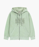 CLASSIC LOGO DYEING HOODIE ZIPUP IN MINT image 5
