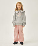 KIDS W FRILL COLLAR SWEATSHIRT IN HEATHER GREY image 5