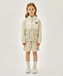 KIDS BEAR CLASSIC LOGO WINDBREAKER IN BEIGE image 5