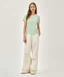 W SMALL CLASSIC LOGO TEE IN LIGHT GREEN image 5