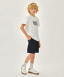 KIDS CLASSIC LOGO TEE IN WHITE image 11
