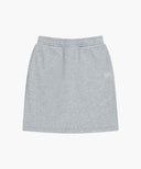 W VINTAGE CLASSIC LOGO SWEAT MINI SKIRT IN HEATHER GREY image 7