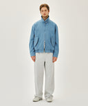 DENIM HARRINGTON JACKET IN BLUE image 11