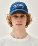 SAILING GRAPHIC COVERED CAP IN DARK BLUE image 7