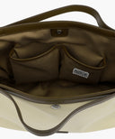 CLASSIC LOGO TOTE BAG IN LIGHT BEIGE image 5
