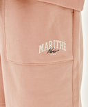 KIDS RAGLAN HALF SWEAT SET-UP IN INDI PINK image 5