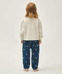 KIDS BEAR PRINTED DENIM PANTS IN DARK BLUE image 5