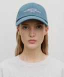 LETTERING LOGO BALL CAP IN STONE BLUE image 5
