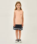 KIDS DOODLE CLASSIC LOGO POCKET SLEEVELESS IN ORANGE image 5