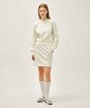 W CLASSIC LOGO CROP SWEATSHIRT IN FLOWER image 5