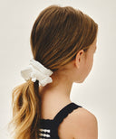 KIDS W LACE HAIR SCRUNCHIE IN WHITE image 5