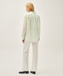 W BOOT-CUT DENIM PANTS IN WHITE image 8