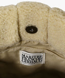 CLASSIC LOGO BOUCLE PADDING BAG IN BEIGE image 5