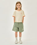 KIDS SMALL CLASSIC LOGO RINGER TEE IN CREAM image 5