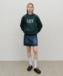 CLASSIC LOGO HOODIE IN DARK TEAL image 5