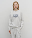 CLASSIC LOGO SWEATSHIRT IN LIGHT HEATHER GREY image 1