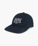 DRAWING CLASSIC LOGO FLAT BRIM CAP IN NAVY image 7