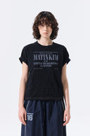 LETTERING GRAFFITI CREASE TOP IN BLACK image 15