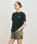 MARITHE SPORT CLASSIC LOGO TEE IN BLACK