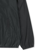 DOUBLE FACE HOODY ZIP UP IN BLACK