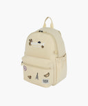 KIDS ALLOVER BEAR WAPPEN BACKPACK IN BEIGE