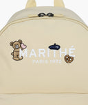 KIDS ALLOVER BEAR WAPPEN BACKPACK IN BEIGE