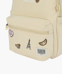 KIDS ALLOVER BEAR WAPPEN BACKPACK IN BEIGE