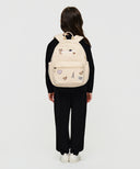KIDS ALLOVER BEAR WAPPEN BACKPACK IN BEIGE