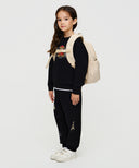 KIDS ALLOVER BEAR WAPPEN BACKPACK IN BEIGE