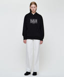 CLASSIC LOGO EMBROIDERY HOODIE IN BLACK
