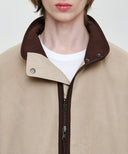 REVERSIBLE SAILING JACKET IN BEIGE