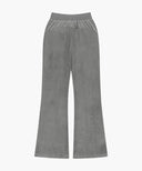 W SLIM FIT VELOUR PANTS IN GRAY