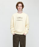 CLASSIC LOGO CHECK APPLIQUE SWEATSHIRT IN IVORY