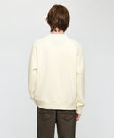 CLASSIC LOGO CHECK APPLIQUE SWEATSHIRT IN IVORY