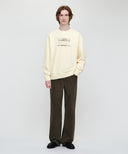 CLASSIC LOGO CHECK APPLIQUE SWEATSHIRT IN IVORY