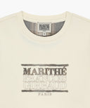 CLASSIC LOGO CHECK APPLIQUE SWEATSHIRT IN IVORY