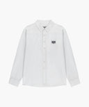 CLASSIC LOGO LINEN SHIRT IN WHITE image 6