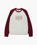 CLASSIC LOGO COLOR BLOCK RAGLAN SWEATSHIRT IN BURGUNDY image 6