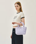CLASSIC LOGO SEERSUCKER PADDING BAG IN PURPLE image 6