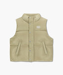 CLASSIC LOGO DOWN VEST IN BEIGE image 6