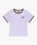KIDS SMALL CLASSIC LOGO RINGER TEE IN LIGHT PURPLE image 6