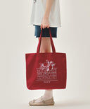 LEMON CLASSIC LOGO ECO BAG IN RED image 6