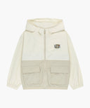 KIDS BEAR CLASSIC LOGO WINDBREAKER IN BEIGE image 6