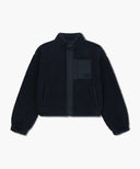 MARITHÉ SPORT W FLEECE CROP JACKET IN NAVY image 6