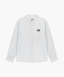 CLASSIC LOGO LINEN SHIRT IN WHITE image 12