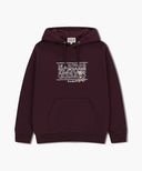 DOODLE CLASSIC BEAR HOODIE IN BURGUNDY image 11